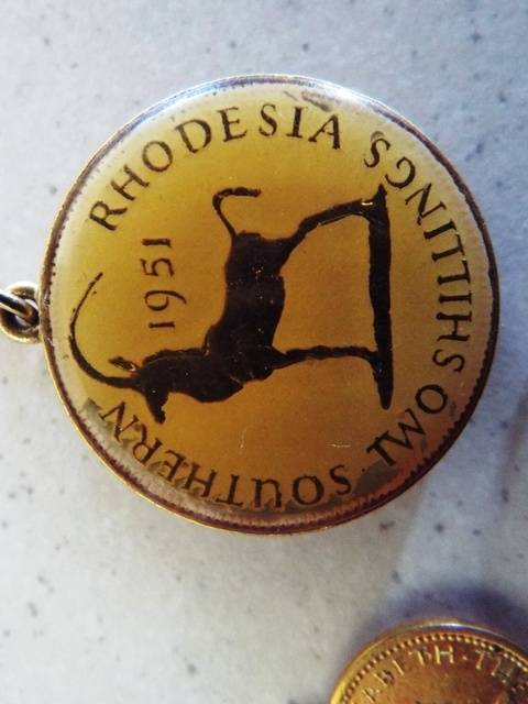 Rare Southern Rodisia coin Jewellery ,,,,,,,,  lot 24