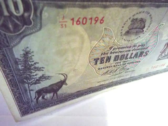 Reserve bank of Rhodesia SUPER SET OF $1,,, $2 ,,,$5 AND $10