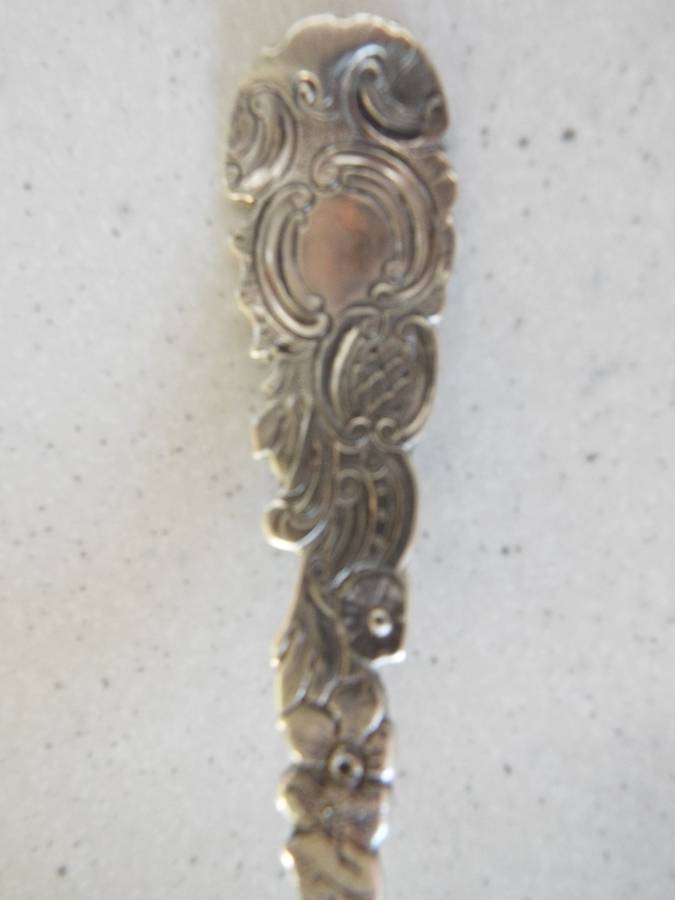 Antique silver  spoon  with hallmarks T W  (1766/77) 43 grams of silver super antique