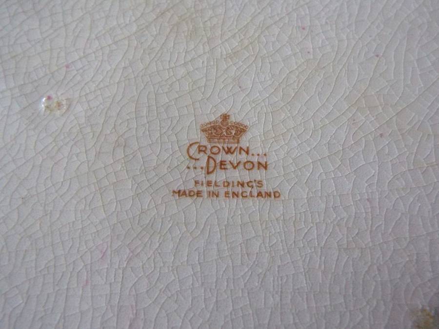 Antique Crown Devon Shaped Serving Plate. massive 50 cm long