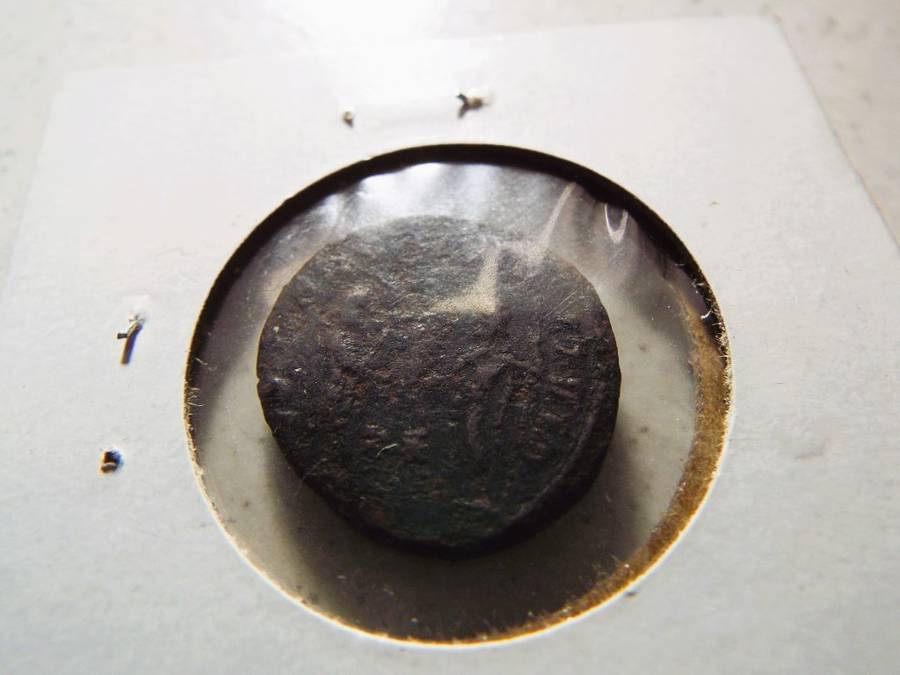 RARE ancient roman diocletia antioc 295-296AD  ZEUS GLOBAL VICTORY coin