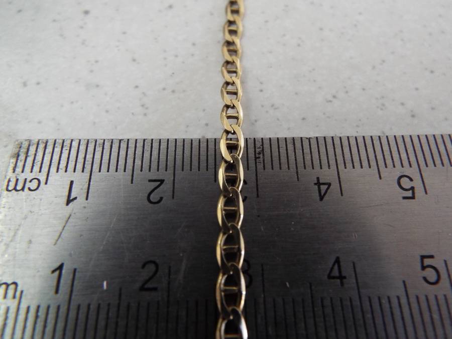 1895 silver zar 3d and solid  9ct gold chain 670mm long 8 gram