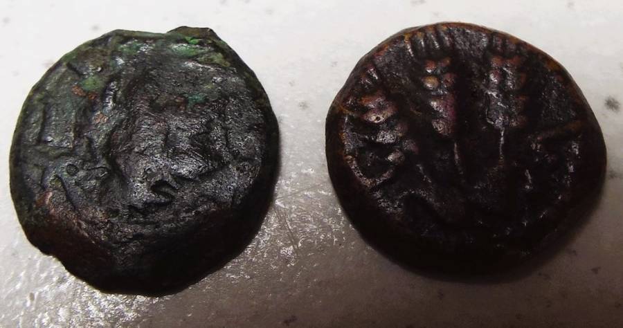 RARE 2 JES 2 X Ancient Roman  Coin ,,,2000 year old coins as 1 lot