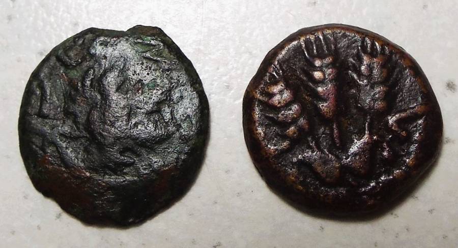 RARE 2 JES 2 X Ancient Roman  Coin ,,,2000 year old coins as 1 lot