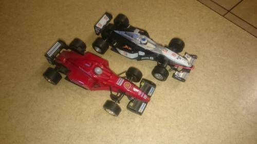 Mercedes Benz and Ferrari Scalextric cars!!!!!!!!