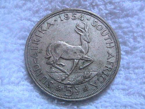 *** 1954 5 Shilling (Crown) AU Condition - 2nd Rarest Crown ***