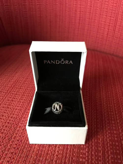 Silver Letter N PANDORA Charm