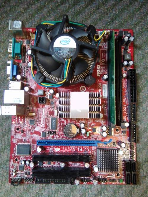 MSI G31TM-P31 Motherboard with CPU and Ram ***PLEASE READ***