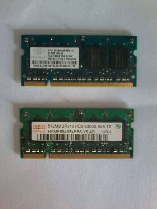 2 X 512MB PC2 LAPTOP RAM