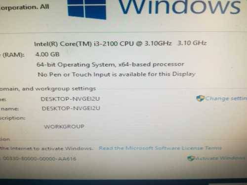 GIGABYTE i3 COMPUTER