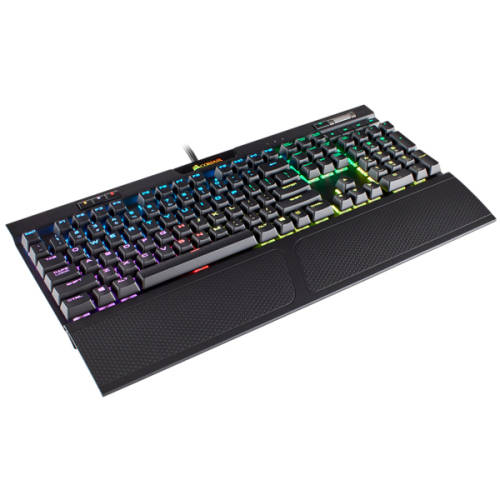 Corsair K70 RGB MK.2 Mechanical Gaming Keyboard, Cherry MX Brown Switches - Black