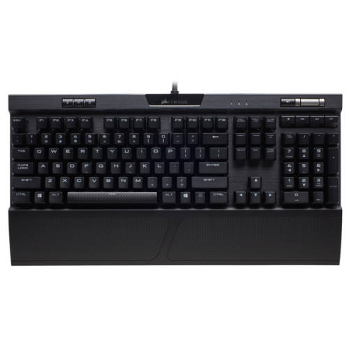 Corsair K70 RGB MK.2 Mechanical Gaming Keyboard, Cherry MX Brown Switches - Black