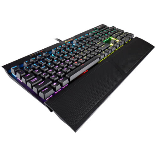Corsair K70 RGB MK.2 Mechanical Gaming Keyboard, Cherry MX Brown Switches - Black