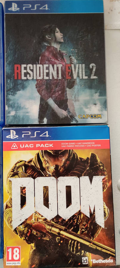 2x PS4 Games - Resident Evil 2, Doom (2016)