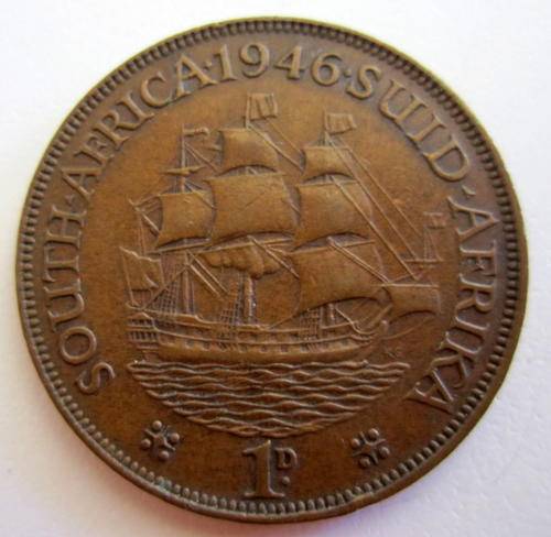 A 1946 SOUTH AFRICAN PENNY---SA 24
