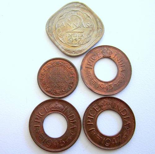 1930's AND 1940's INDIAN COINS