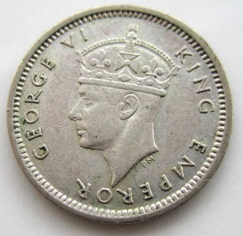 A 1944 SOUTHERN RHODESIA SILVER 3d.---SR 2