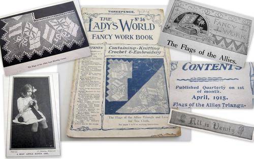 AN ORIGINAL 1915 MAGAZINE --THE LADY'S WORLD--FANCY WORK BOOK --DELIGHTFUL