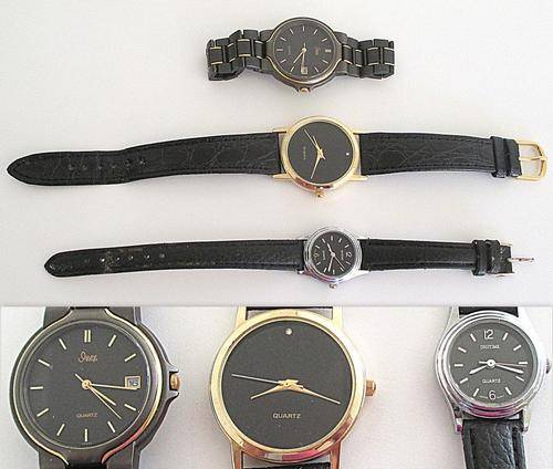 3 WATCHES-ALL IN WORKING ORDER-STAINLESS STEEL  METALS