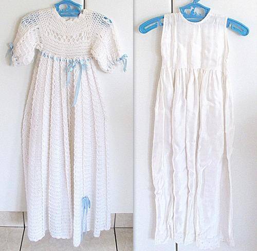 A FULL LENGTH CHRISTENING DRESS AND PETTICOTE
