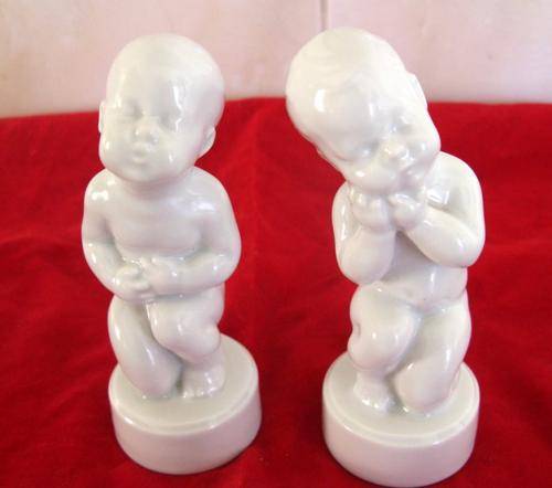 A PAIR OF BING AND GRONDAHL FIGURINES.