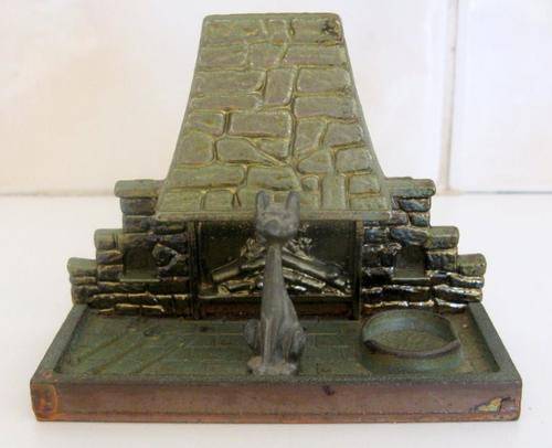 A SMALL FIREPLACE IDEAL FOR A DOLLS HOUSE--Note measurements