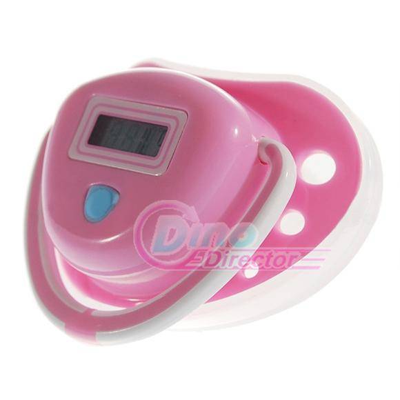 Pink Digital LCD Pacifier Thermometer