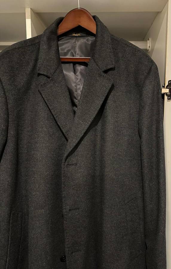 MENS KNEE LENGTH CASHMERE OVERCOAT