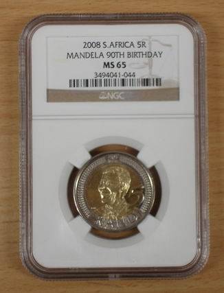 2008 Mandela 90th Birthday MS65 NGC