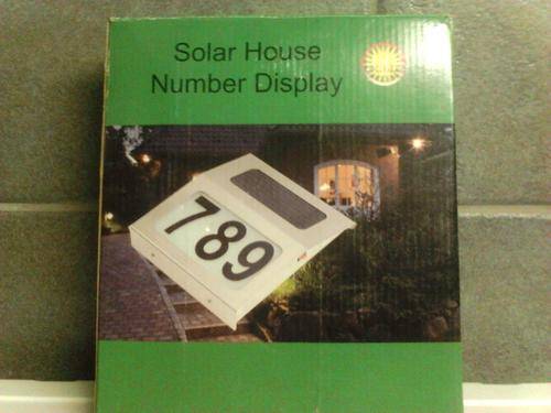 Solar house number display a must see