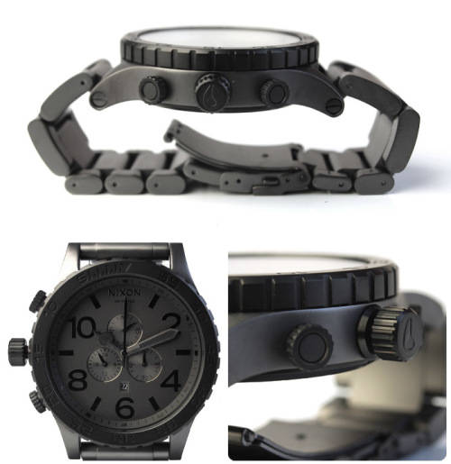 Nixon 51-30 Chrono Matte Black/Gunmetal Watch