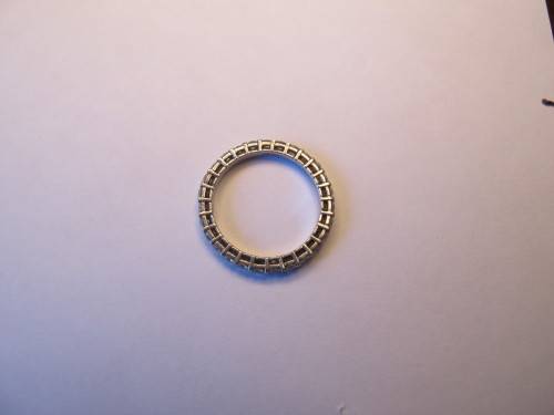 PLATINUM ETERNITY RING SET WITH 27 DIAMONDS