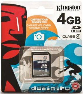 Kingston 4GB SDHC Card Class 4