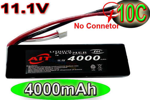 4000mAh 11.1V 10C Li-Po LiPo Battery for RC Car Boat Helicopter
