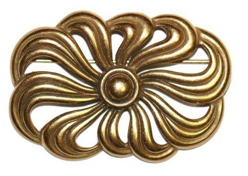 GORGEOUS MONET FLOWER BROOCH