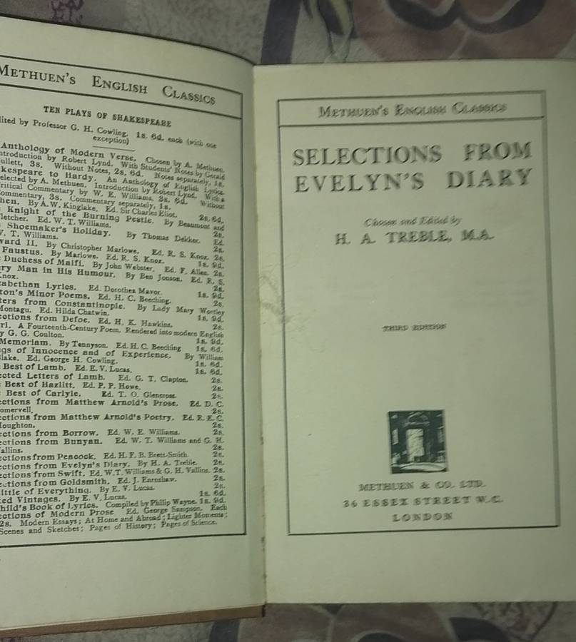 SELECTIONS FROM EVELYNS DIARY 1930