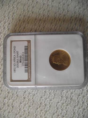 1892 ZAR Pond Double Shaft MINT STATE!!! MS63 NGC