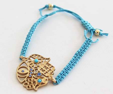 CUTE TURQUOISE HAMSA BRACELET!