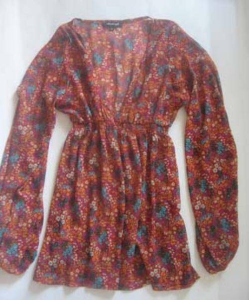 STUNNING FLORAL CHIFFON TOP!!