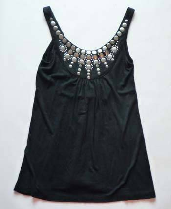 CUTE BLACK TOP WITH BLING DETAIL!!!