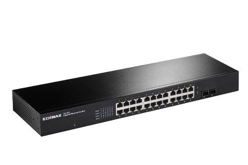 Edimax GS-1026 24x10/100/1000 Mbps Gigabit Ports with 2 SFP Slots Rackmount Switch (GS-1026)
