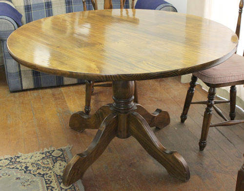 Round Wooden Dining Room Table