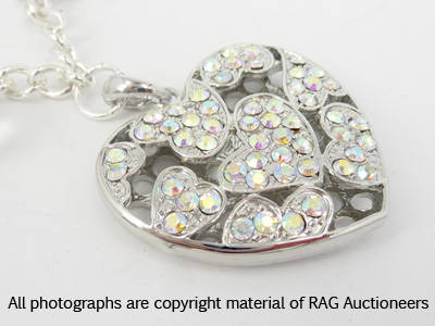 Lauren Michelle Collection Chunky Heart Pendant Necklace