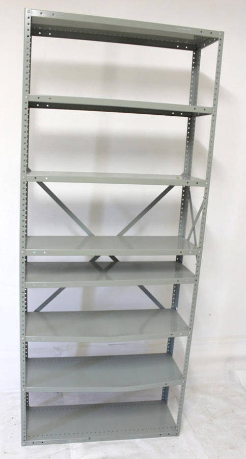 Slender & Narrow & Tall Metal Shelving (4 Up for Grabs!!!)