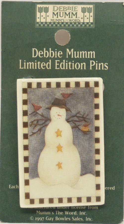Debbie Mumm Limited Edition Pin ( Snowman )
