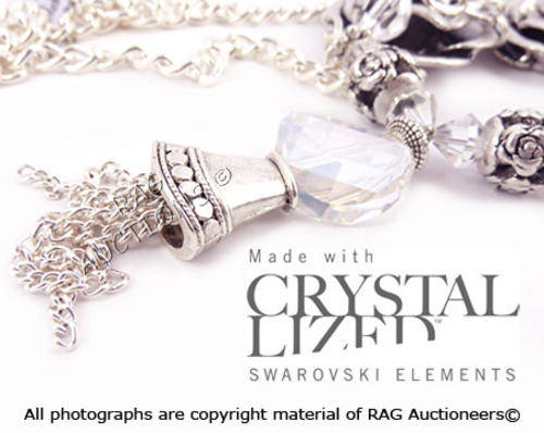 **R740** GENUINE SWAROVSKI Twist Tassle Necklace (SUMMER COLLECTION)