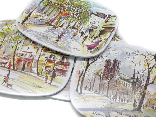 Cute Wooden Place Mat Prints with Artist Signature