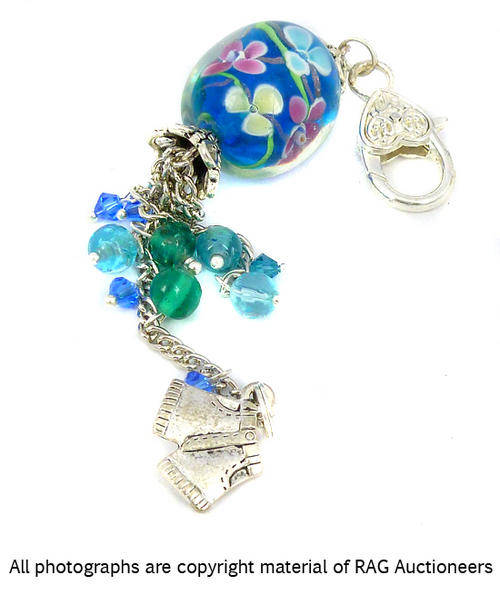 Lauren Michelle Collection Stunning Venetian Bead Bag Jewelry