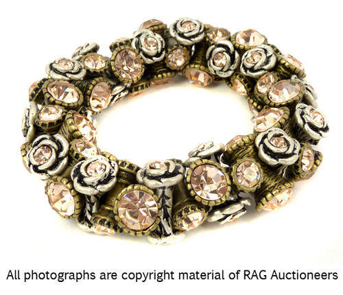 Lauren Michelle Collection Chunky Diamante Stretch Bracelet