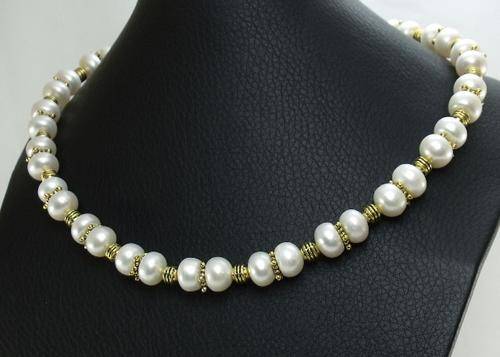 41cm Freshwater Pearls with Gold-Colour Findings by: Cooper and Lombard Jewelry